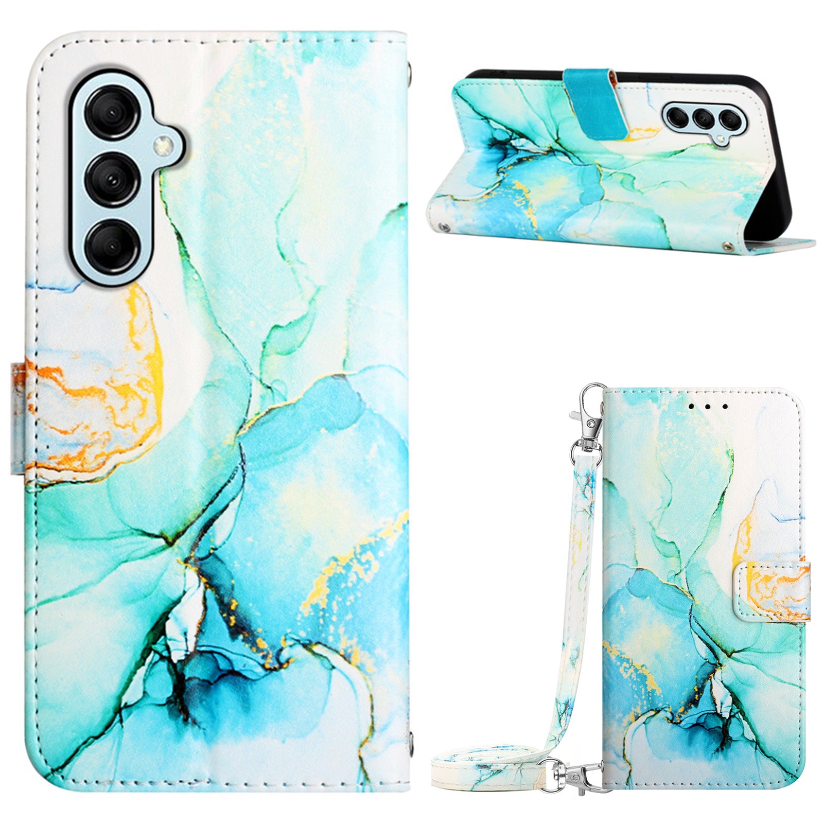 YB Pattern Printing Leather Series-6 For Samsung Galaxy M14 5G Marble Pattern Leather Wallet Cover Stand Phone Case YB Pattern Printing Leather Series-6 For Samsung Galaxy M14 5G Marble Pattern Leather Wallet Cover Stand Phone Case